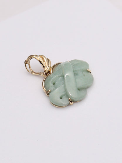 14k Jade Cloud Pendant