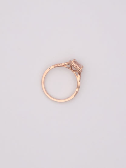 14k RG Cushion Ring