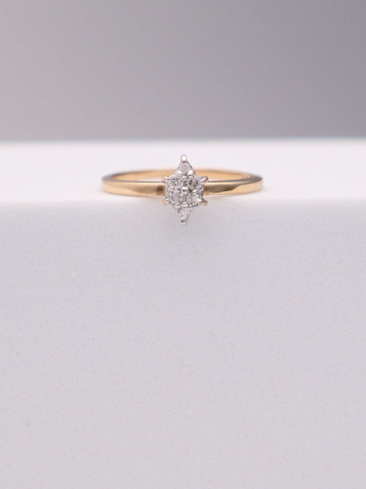 10k Marquise Diamond Ring