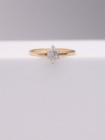 10k Marquise Diamond Ring