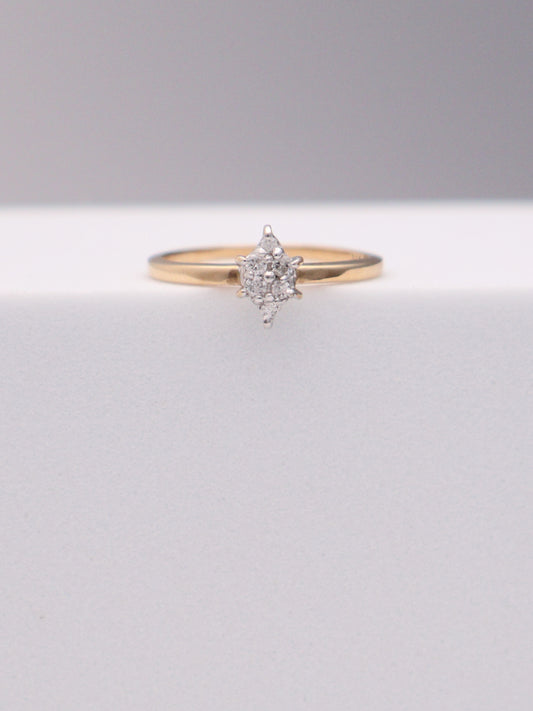 10k Marquise Diamond Ring