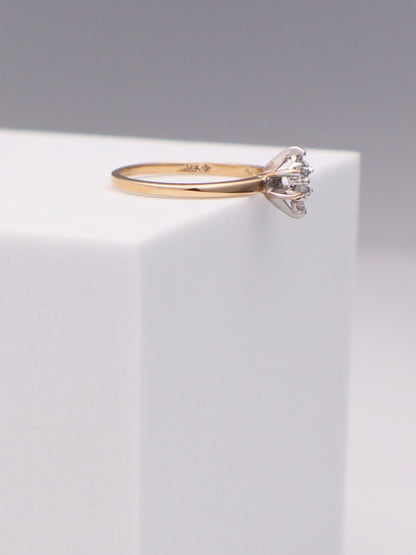 10k Marquise Diamond Ring