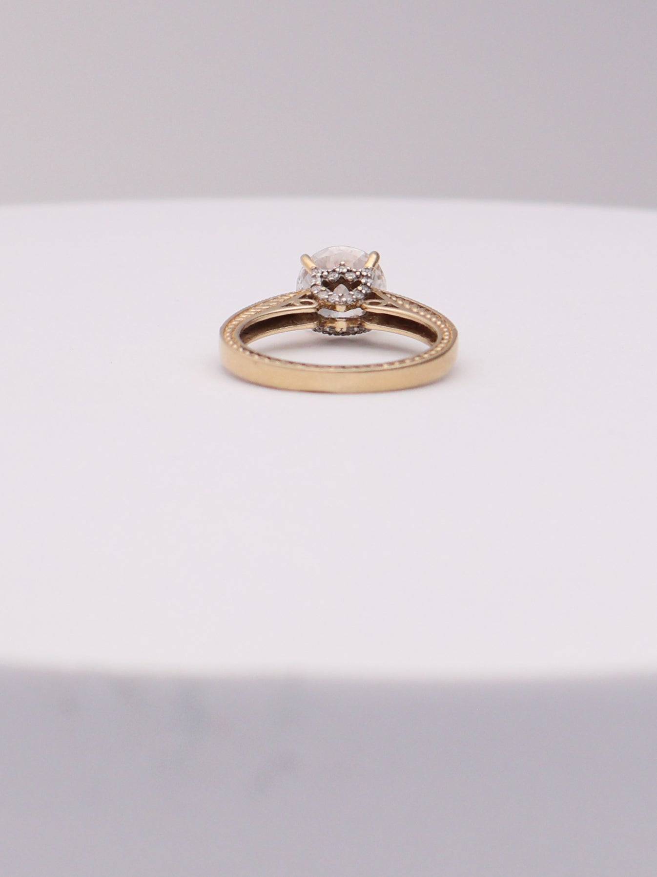 14k CZ Engagement Ring