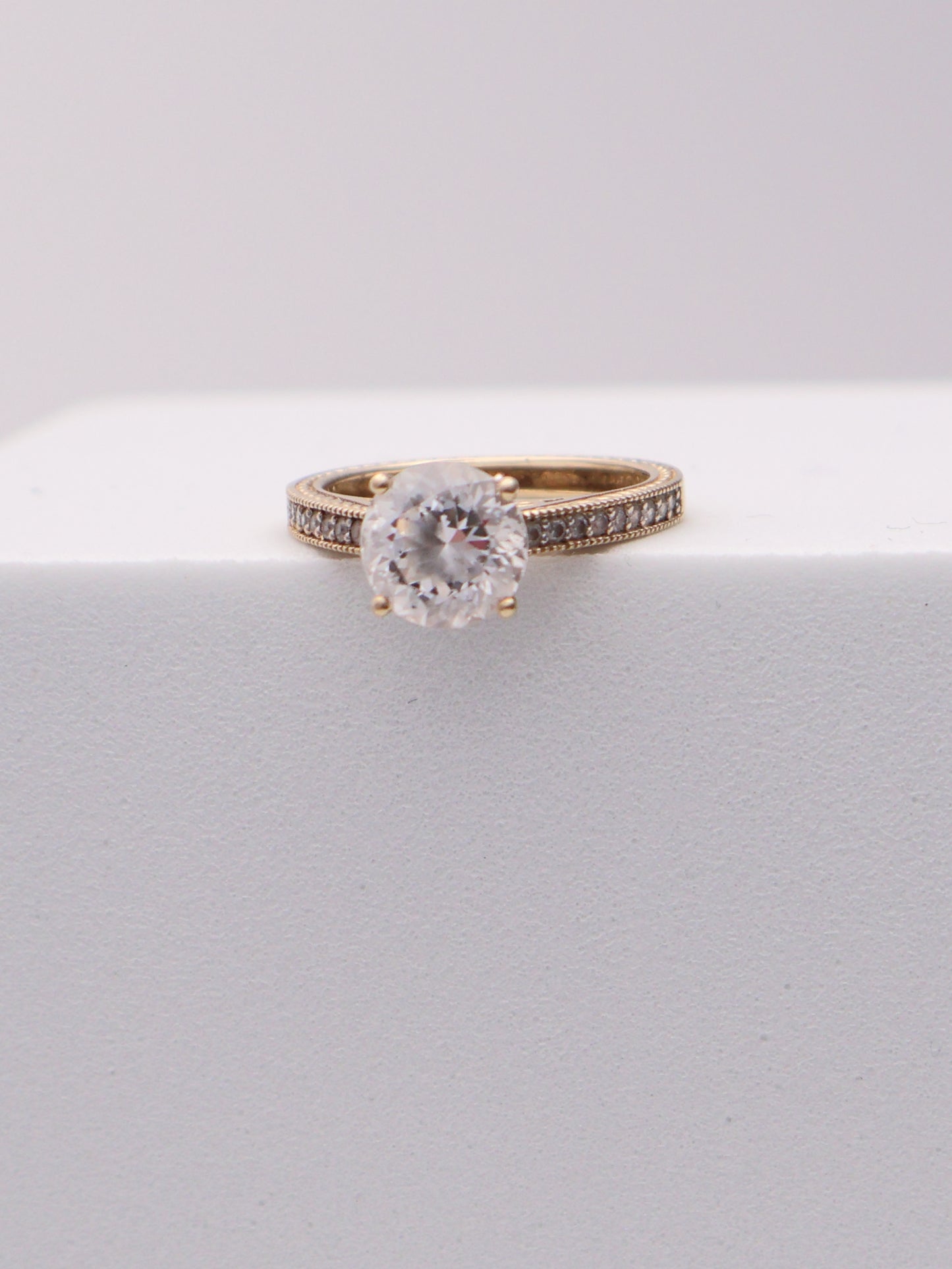 14k CZ Engagement Ring