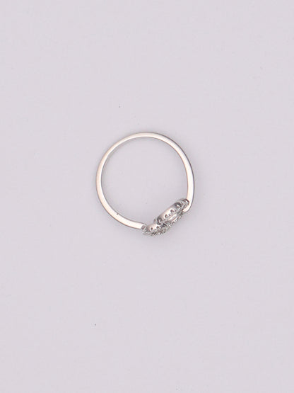 14k WG Diamond Circle Ring