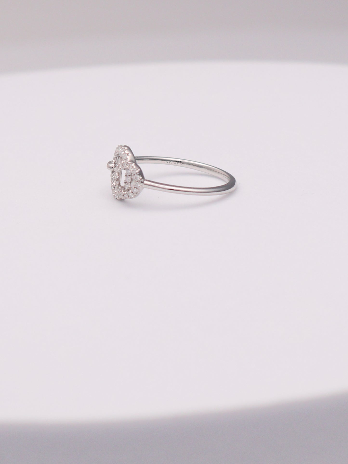 14k WG Diamond Circle Ring