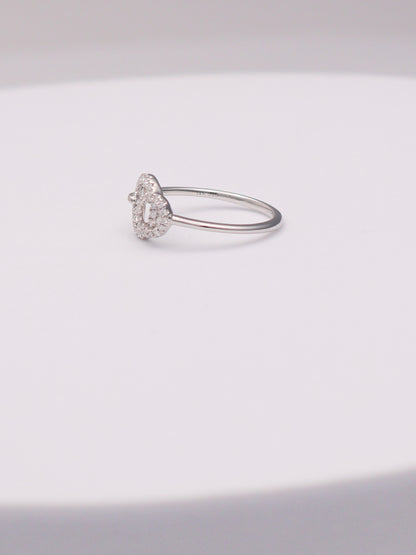 14k WG Diamond Circle Ring