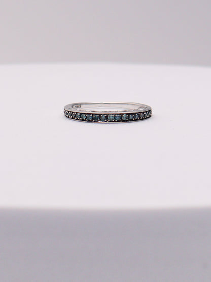 10k Blue Diamond Band