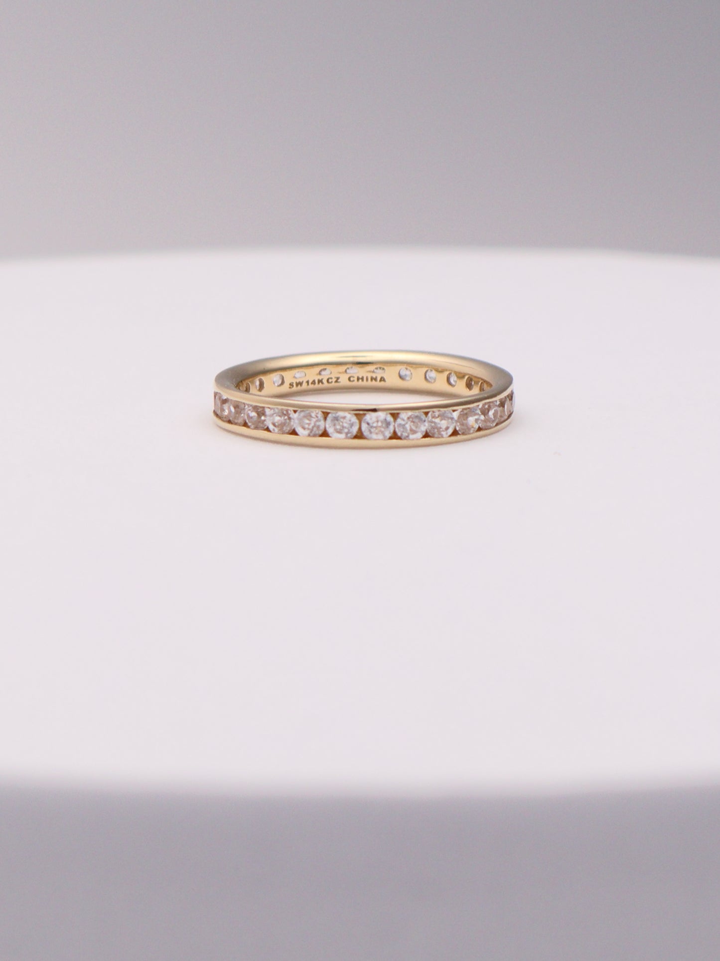 14k CZ Band