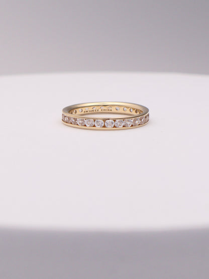 14k CZ Band