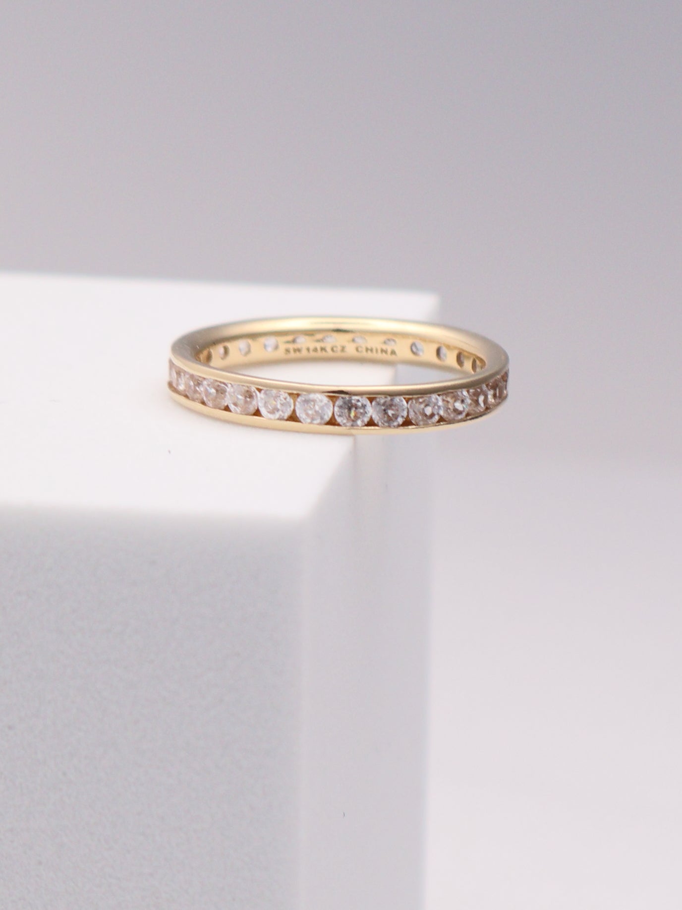 14k CZ Band