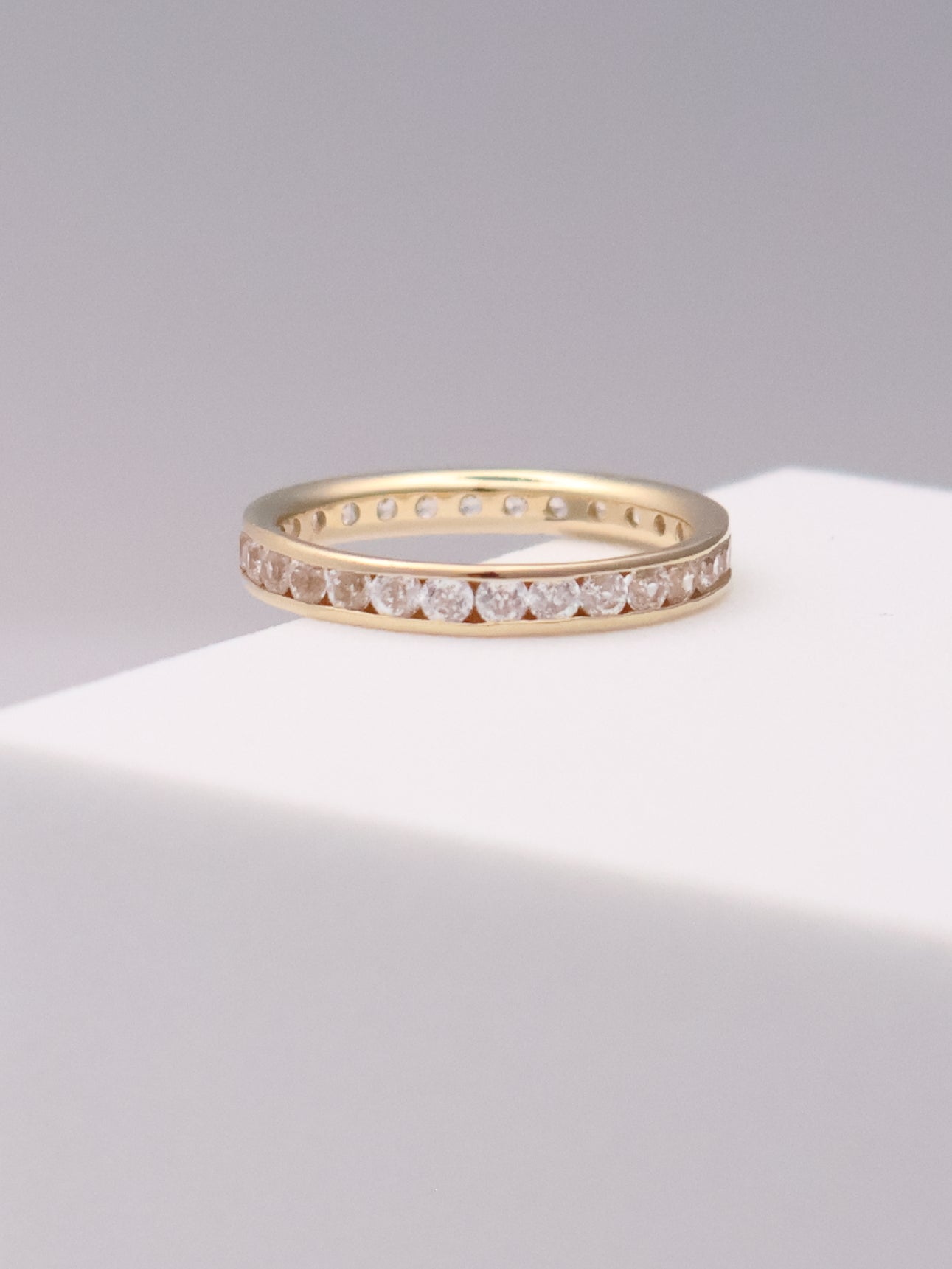 14k CZ Band