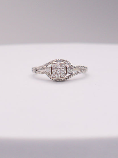 10k WG Diamond Ring