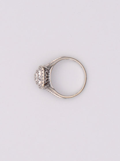 10k Diamond Cushion Ring