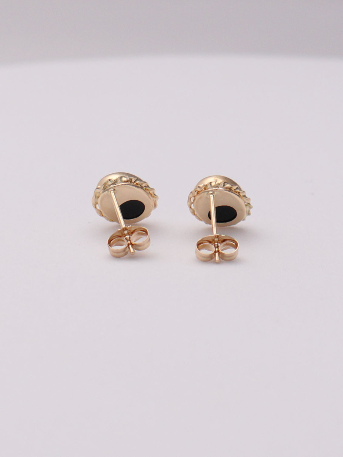 14k Epoxy Oval Studs