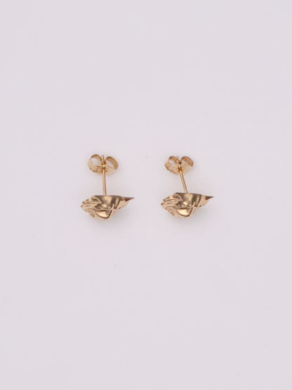 14k Lion Earrings