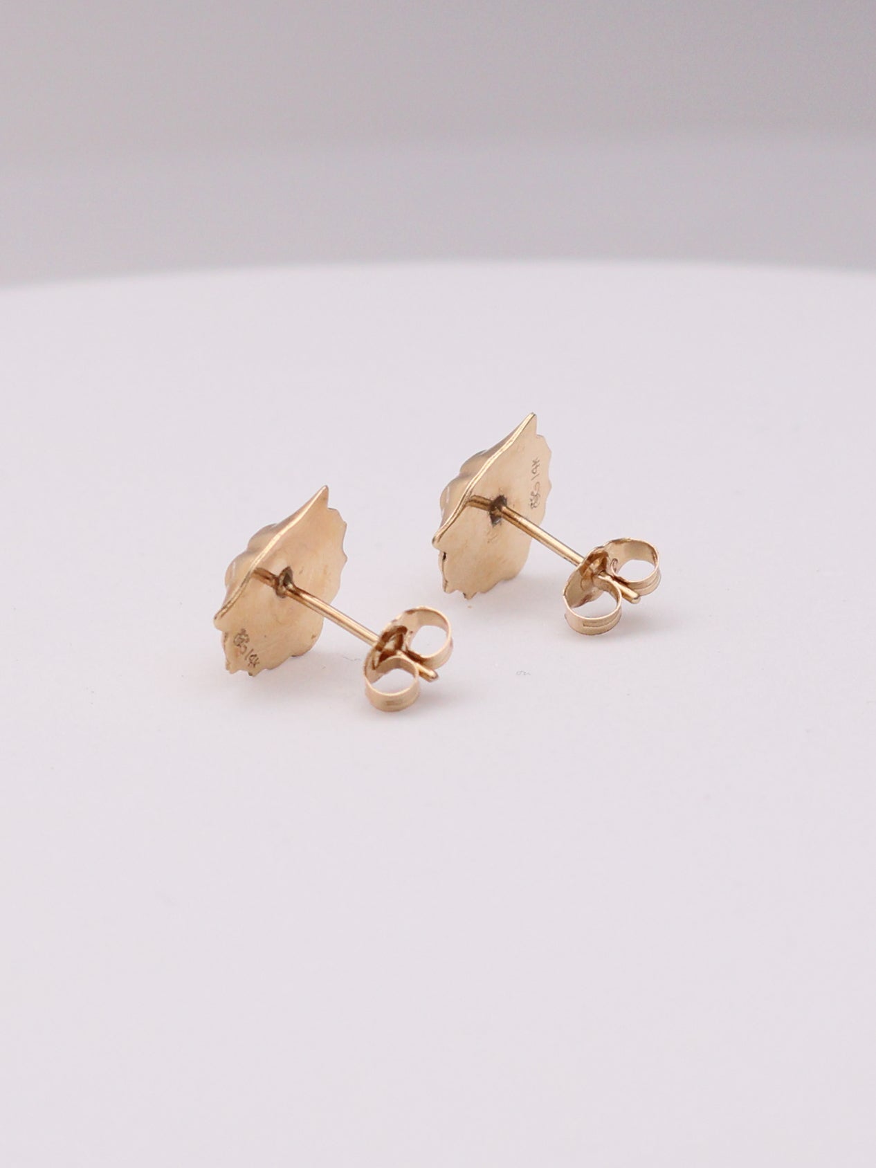 14k Lion Earrings