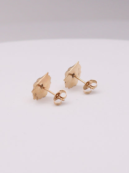 14k Lion Earrings