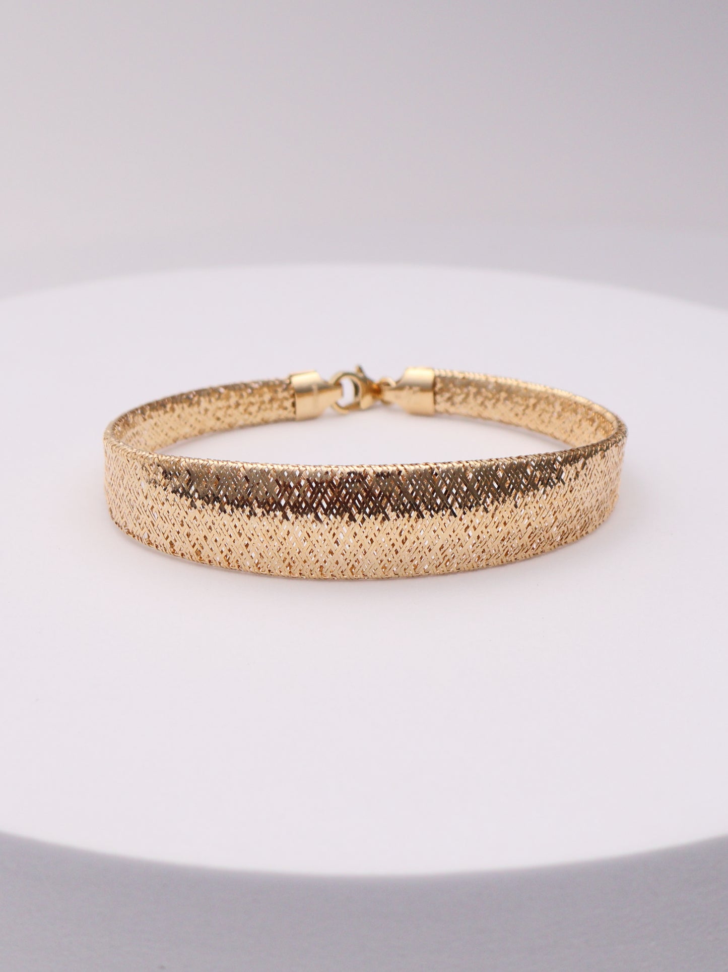 14k Gold Mesh Bracelet