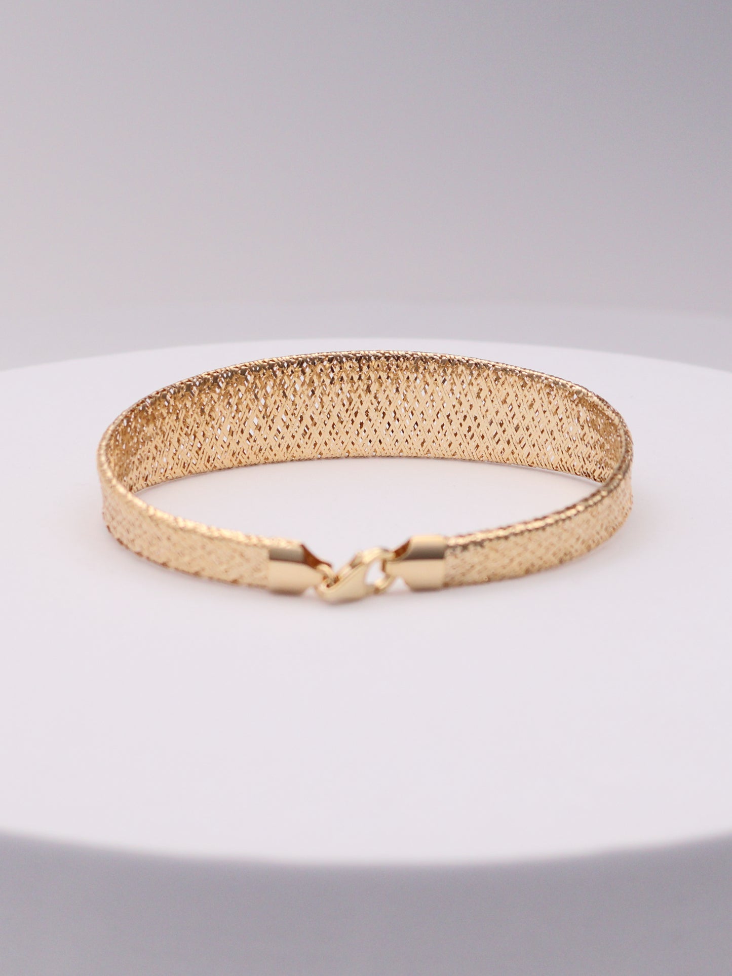 14k Gold Mesh Bracelet