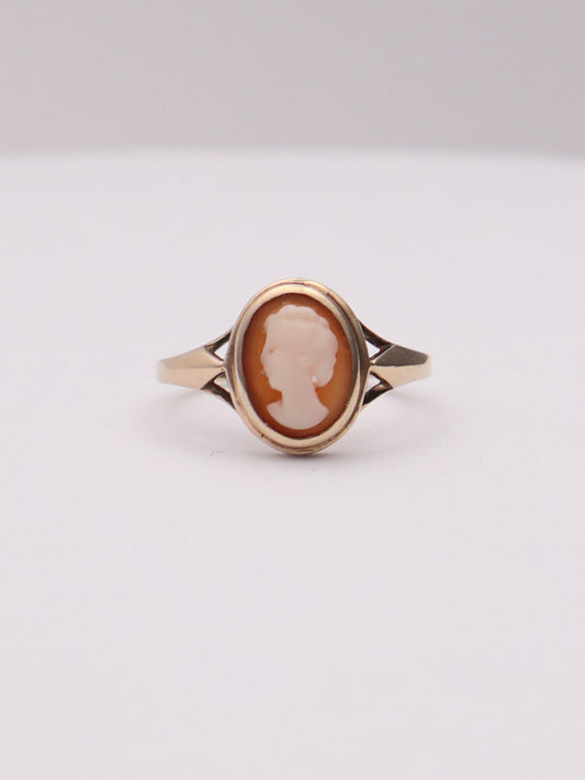 10k Orange Cameo Ring