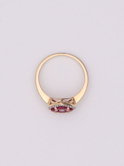 14k Ruby & Diamond Ring