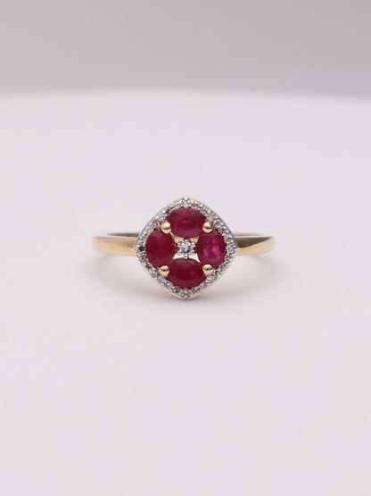 14k Ruby & Diamond Ring