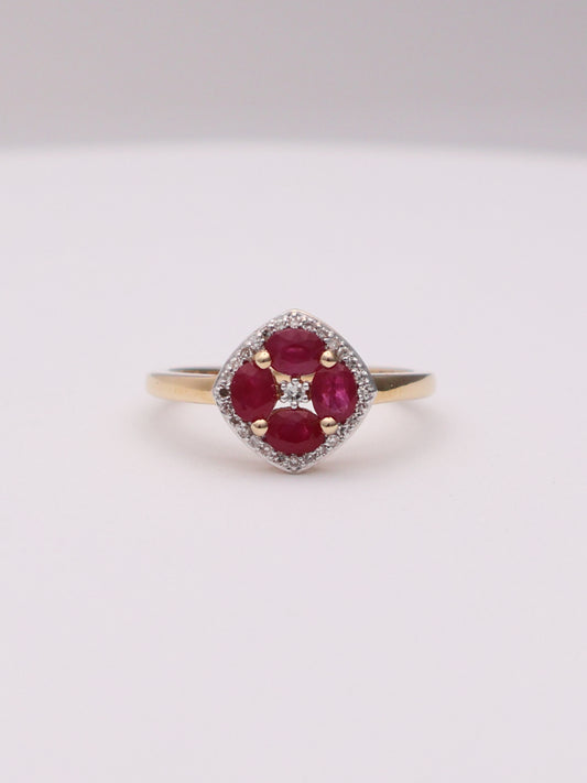 14k Ruby & Diamond Ring