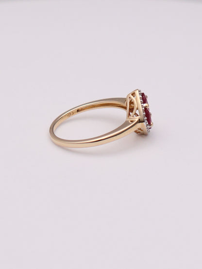 14k Ruby & Diamond Ring