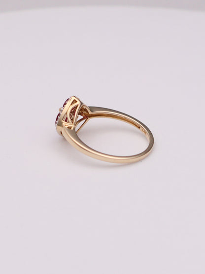 14k Ruby & Diamond Ring