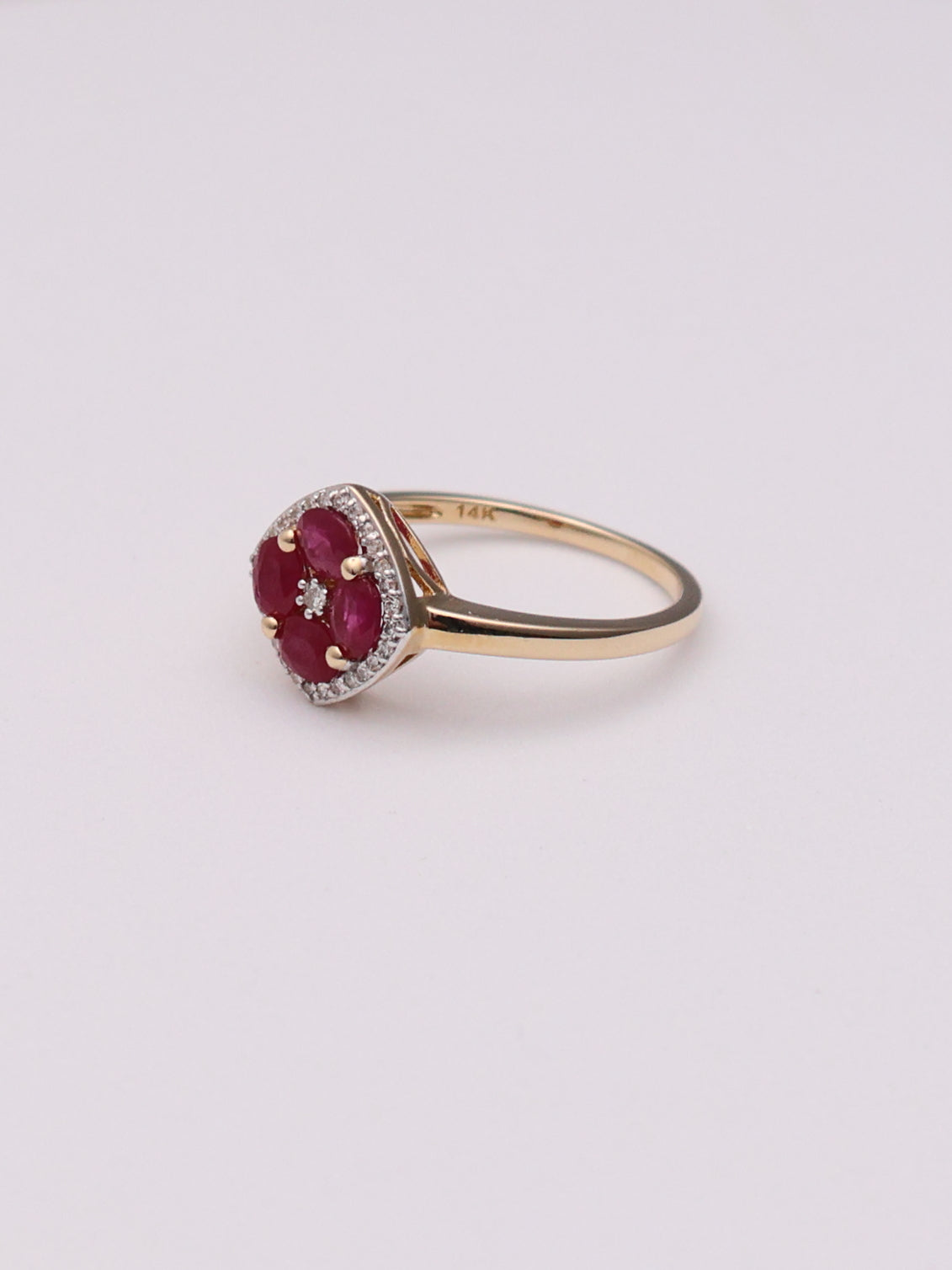 14k Ruby & Diamond Ring