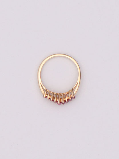 14k Red Marquise Ring