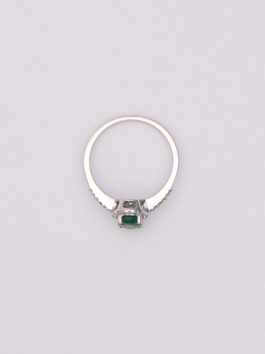 14k WG Emerald Ring