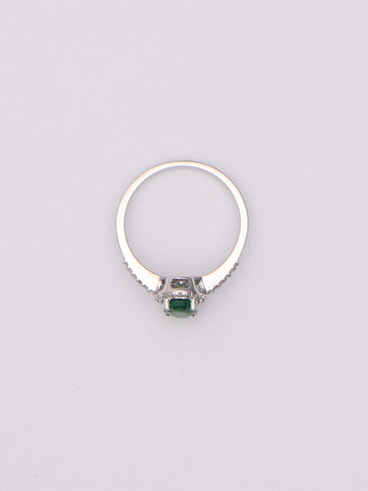 14k WG Emerald Ring