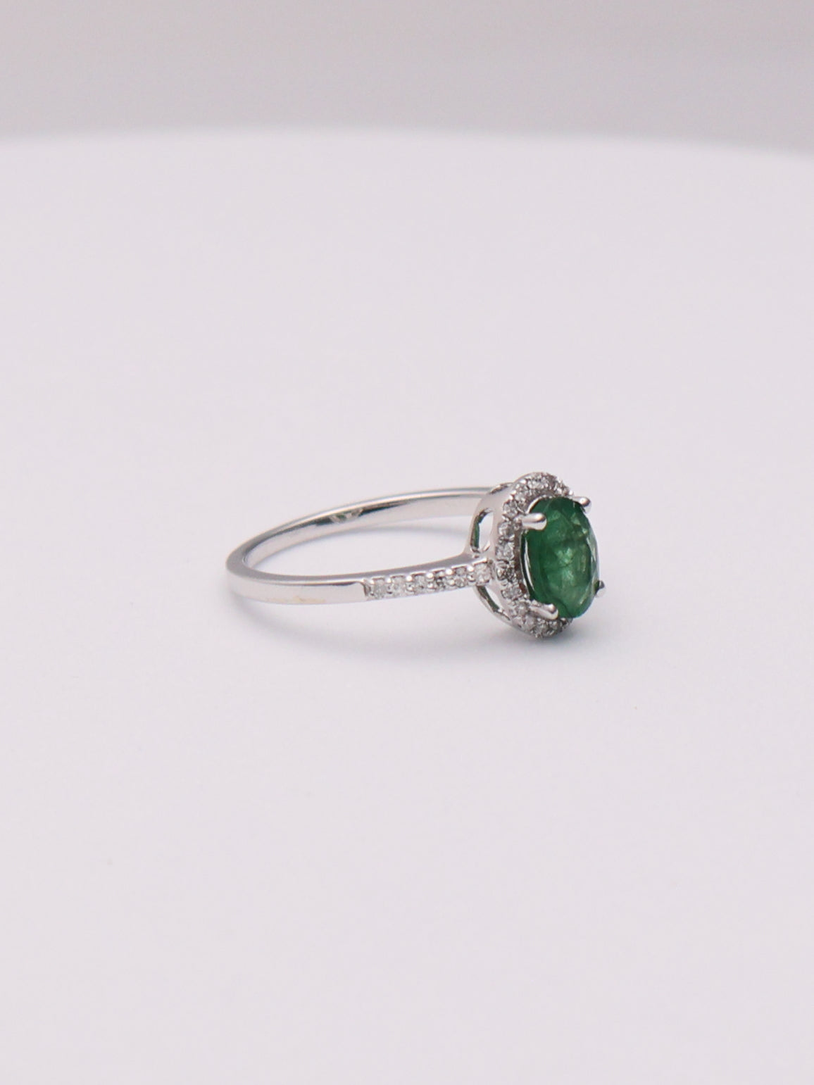 14k WG Emerald Ring