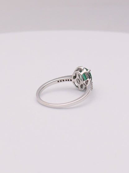 14k WG Emerald Ring