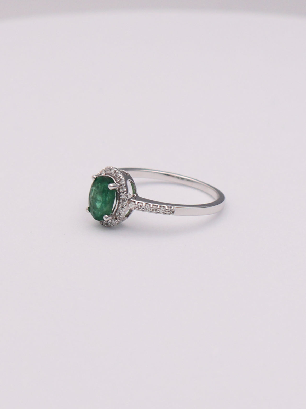 14k WG Emerald Ring