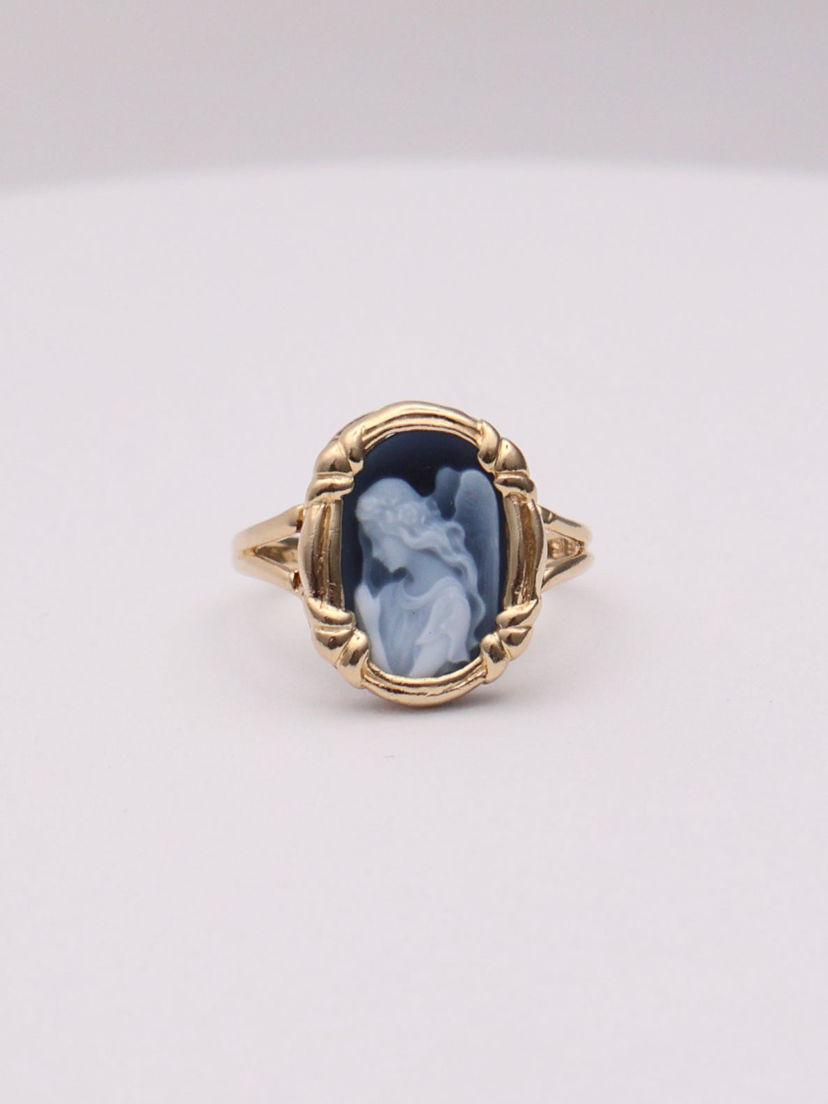 14k Angel Cameo Ring