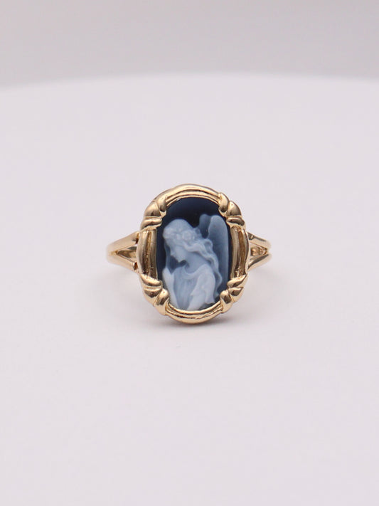 14k Angel Cameo Ring