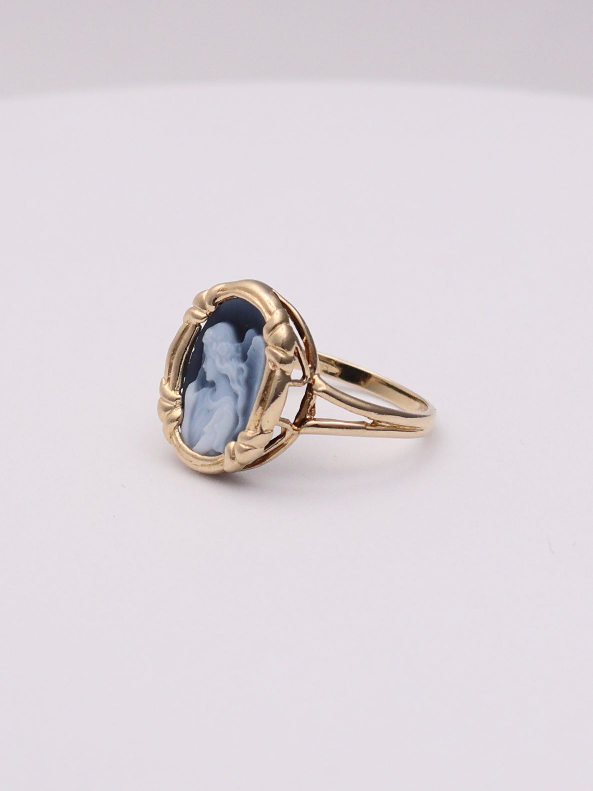 14k Angel Cameo Ring