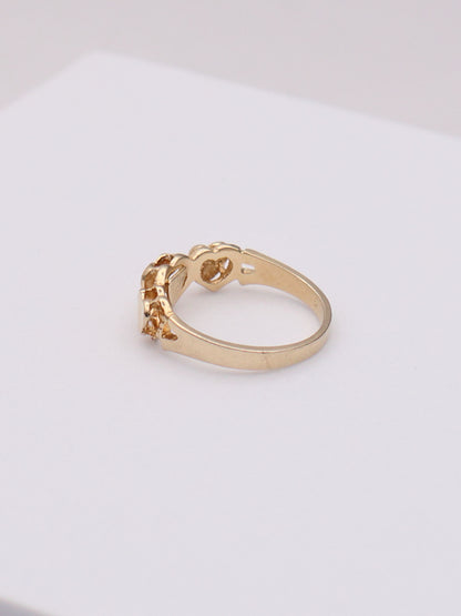 14k Hearts Ring