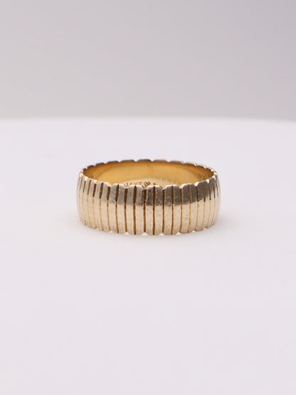 14k Textured Band Ring