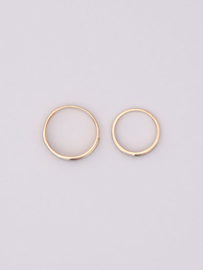 10k Two-Tone 2 Ring Wedding Set