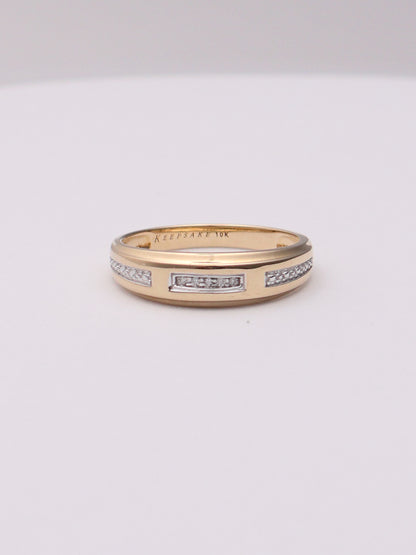 10k Diamond Wedding Band