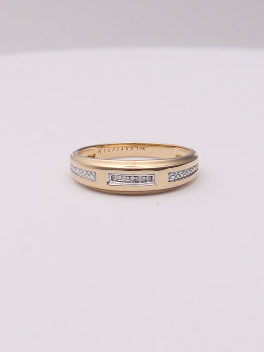 10k Diamond Wedding Band