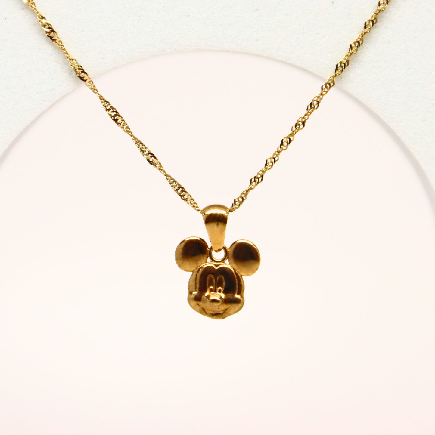 10k Mickey Pendant