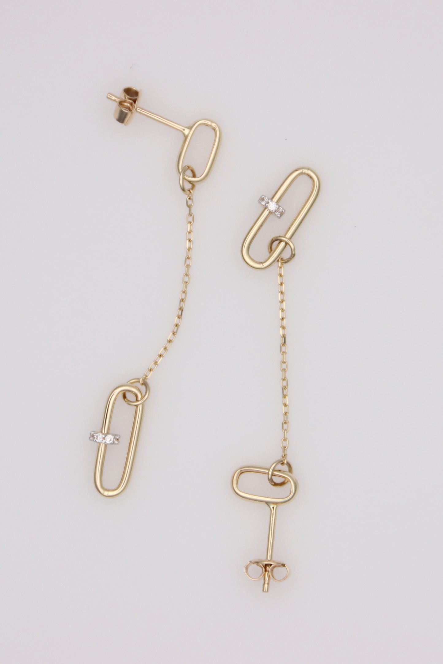 Paperclip Drop Earrings