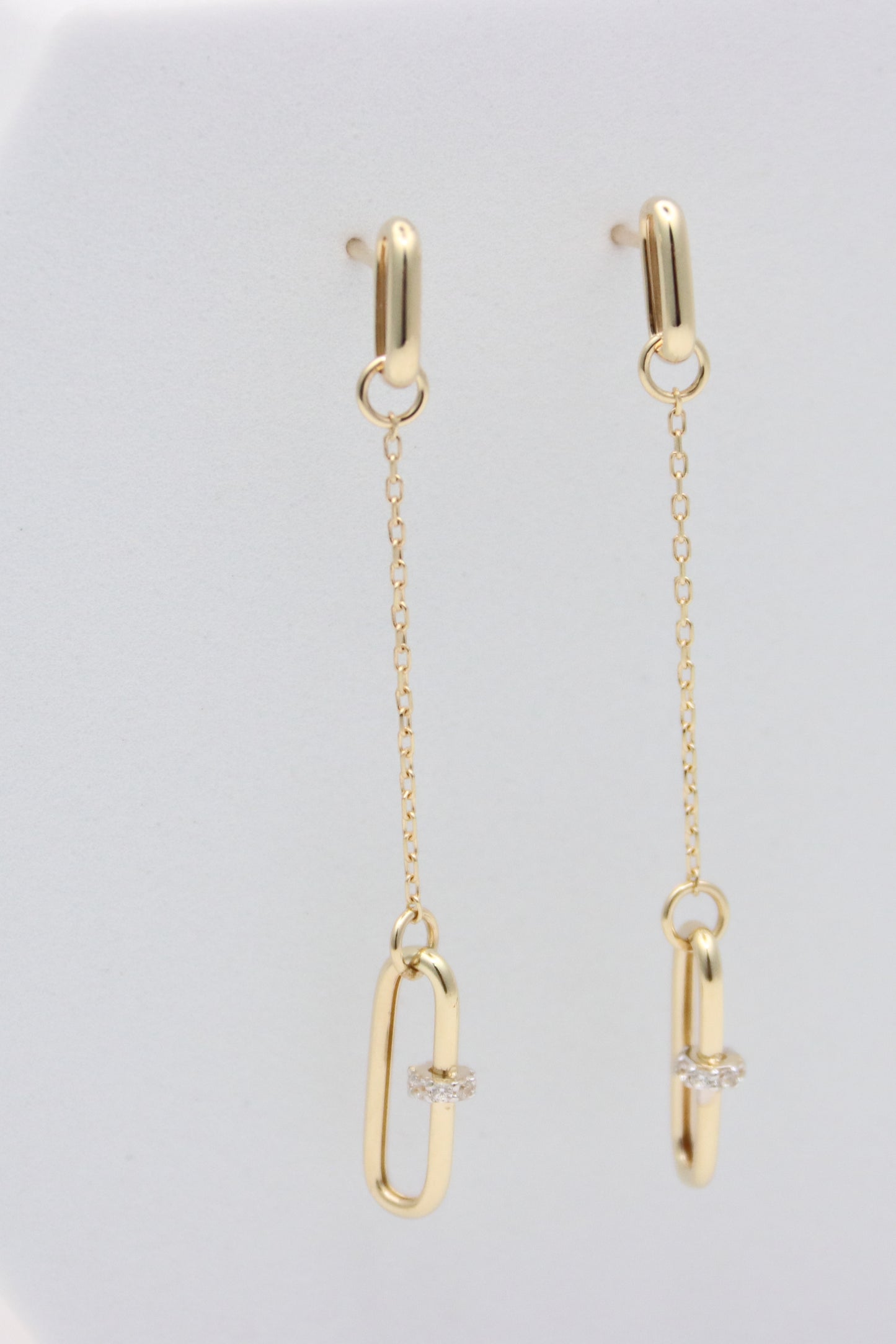 Paperclip Drop Earrings