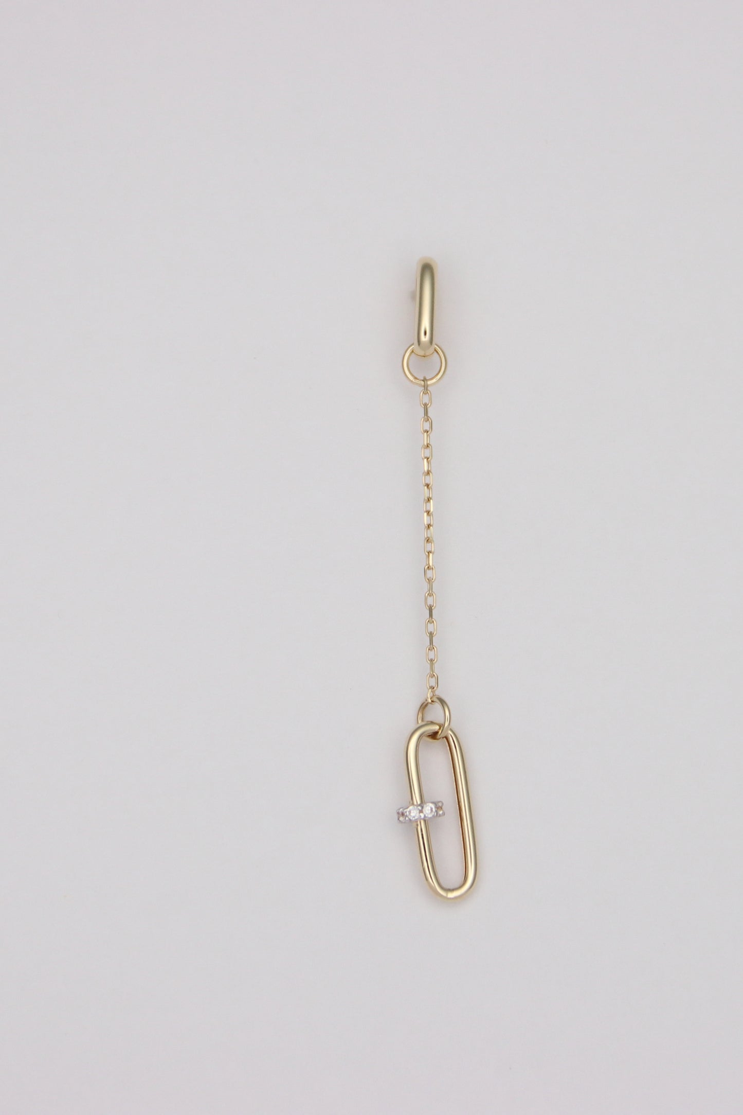 Paperclip Drop Earrings