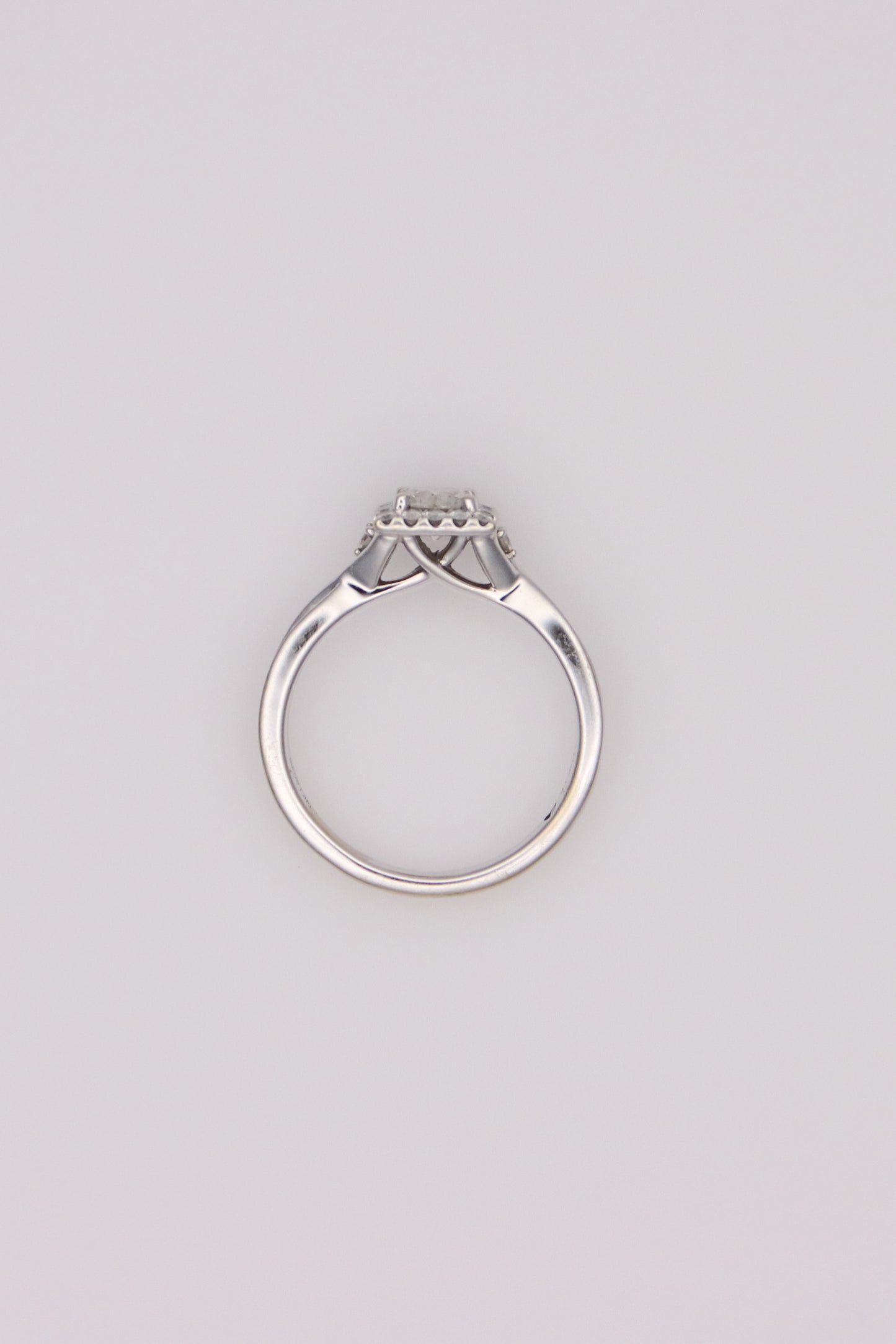 14K White Gold 'LEO' Diamond Ring